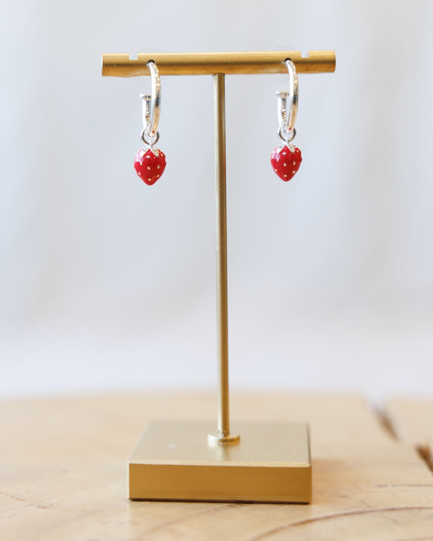 Silver Strawberry Fields Forever Earrings