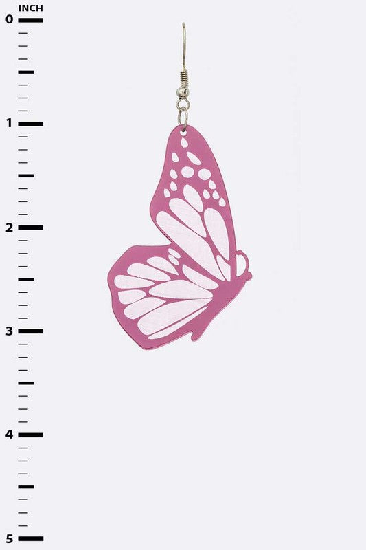 Mirror Cutout Iconic Butterfly Earrings