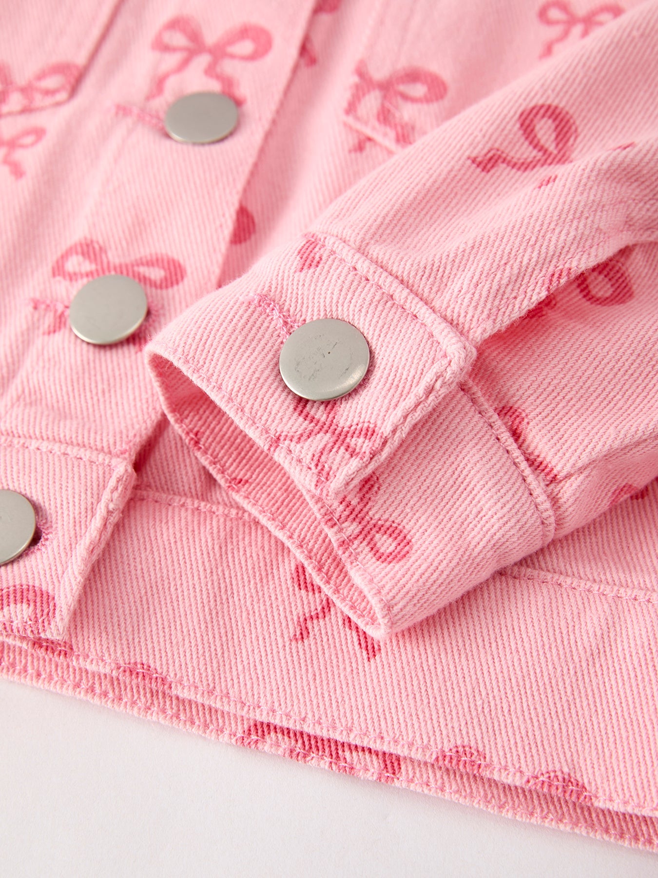 Pink Girls Denim Jacket