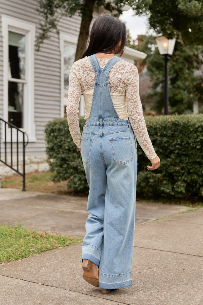 Nicole Medium Wash Overalls SALE