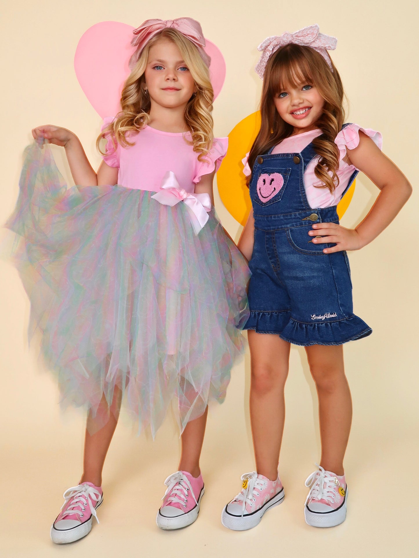 Rainbow Smiley Tutu Dress