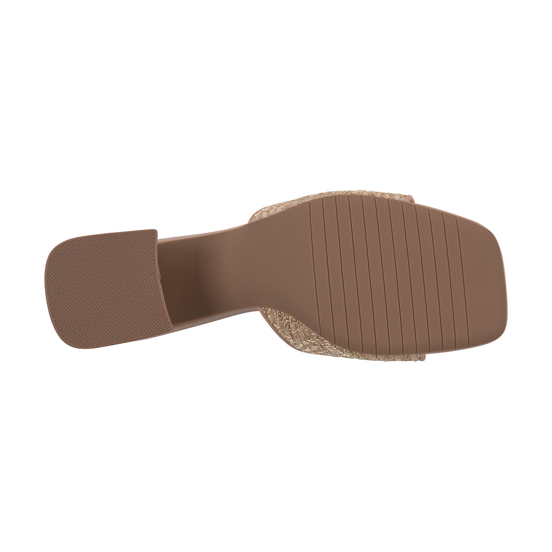 Wanda Nude Hardware Heeled Sandals