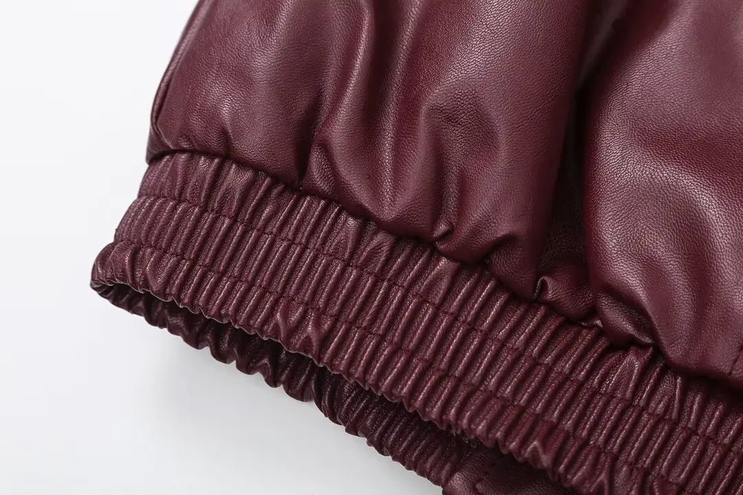 Foridol Wine Red Vintage Faux Leather