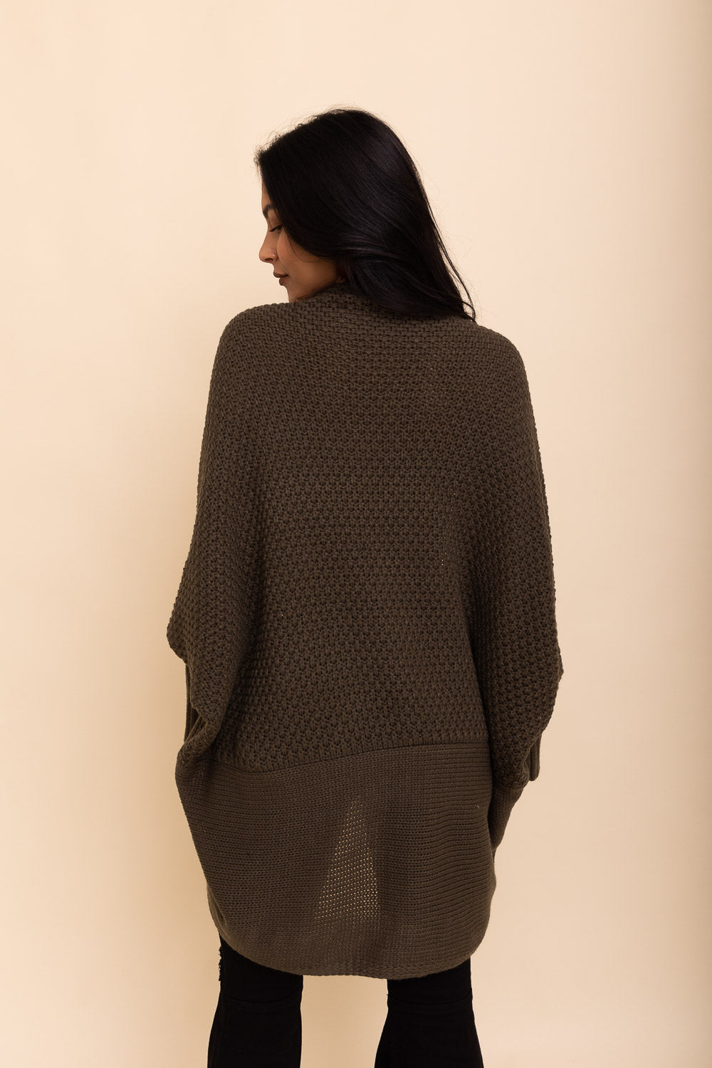 Cuddly Bat Sleeve Knit Cardigan Leto Collection