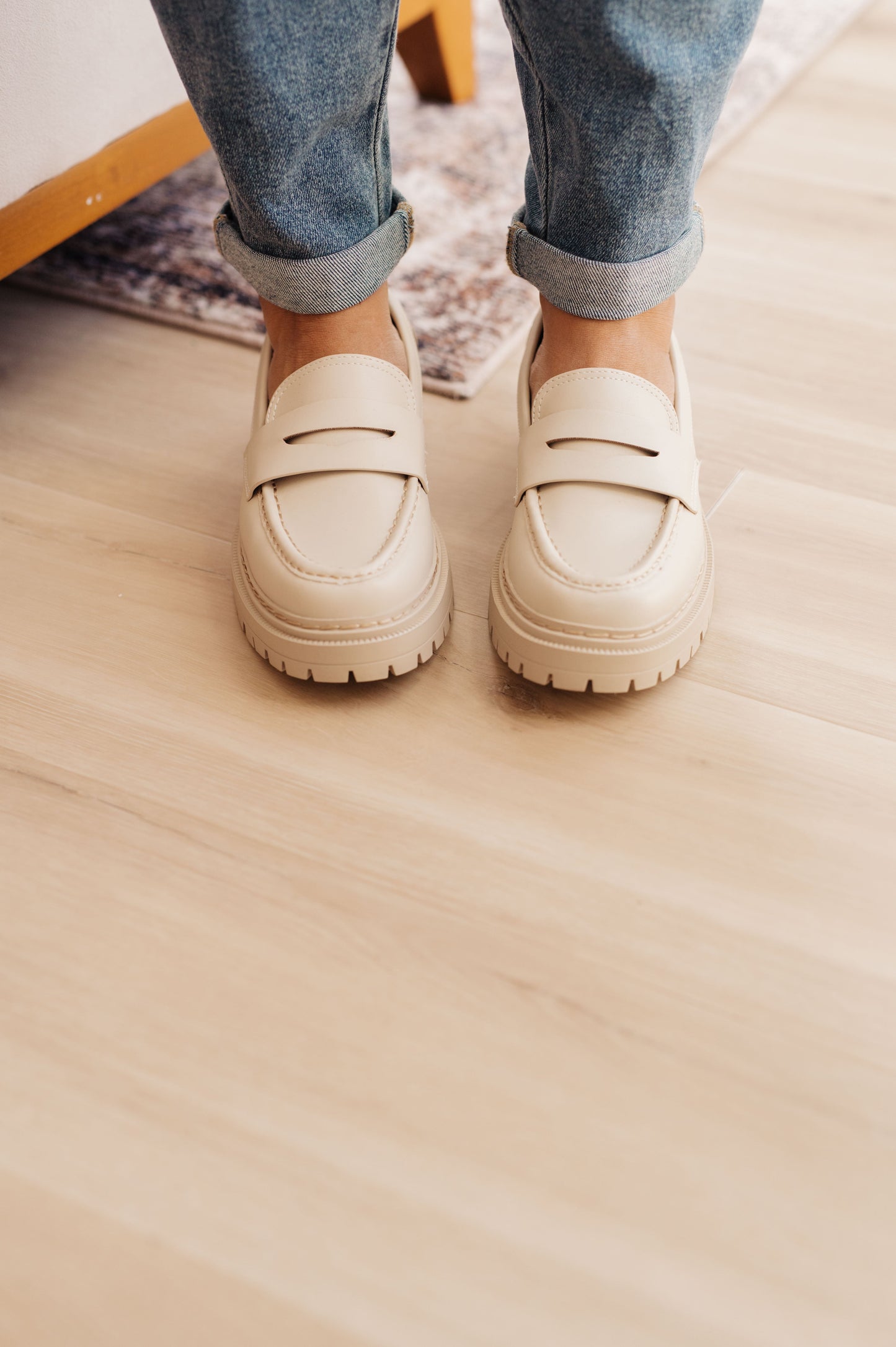 Loafers in Bone
