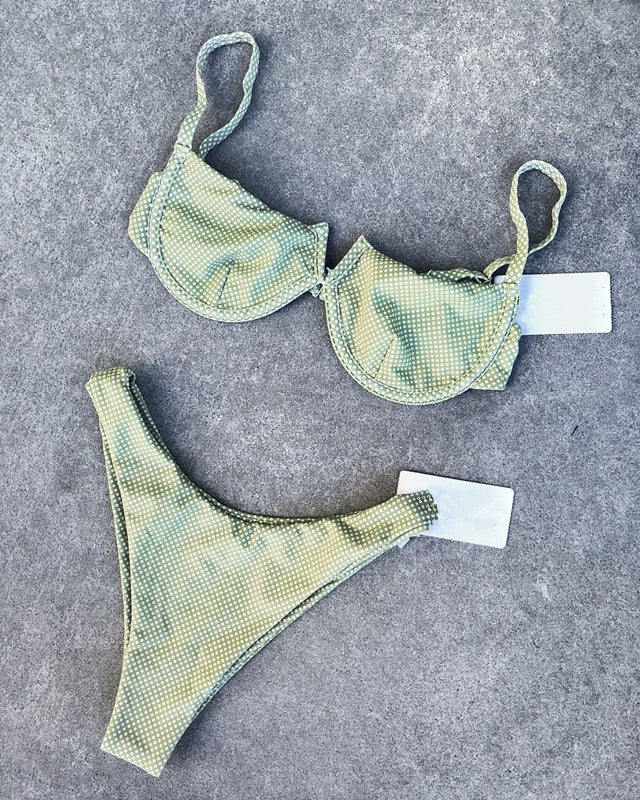 Vintage Floral & Polka Dot Bikini