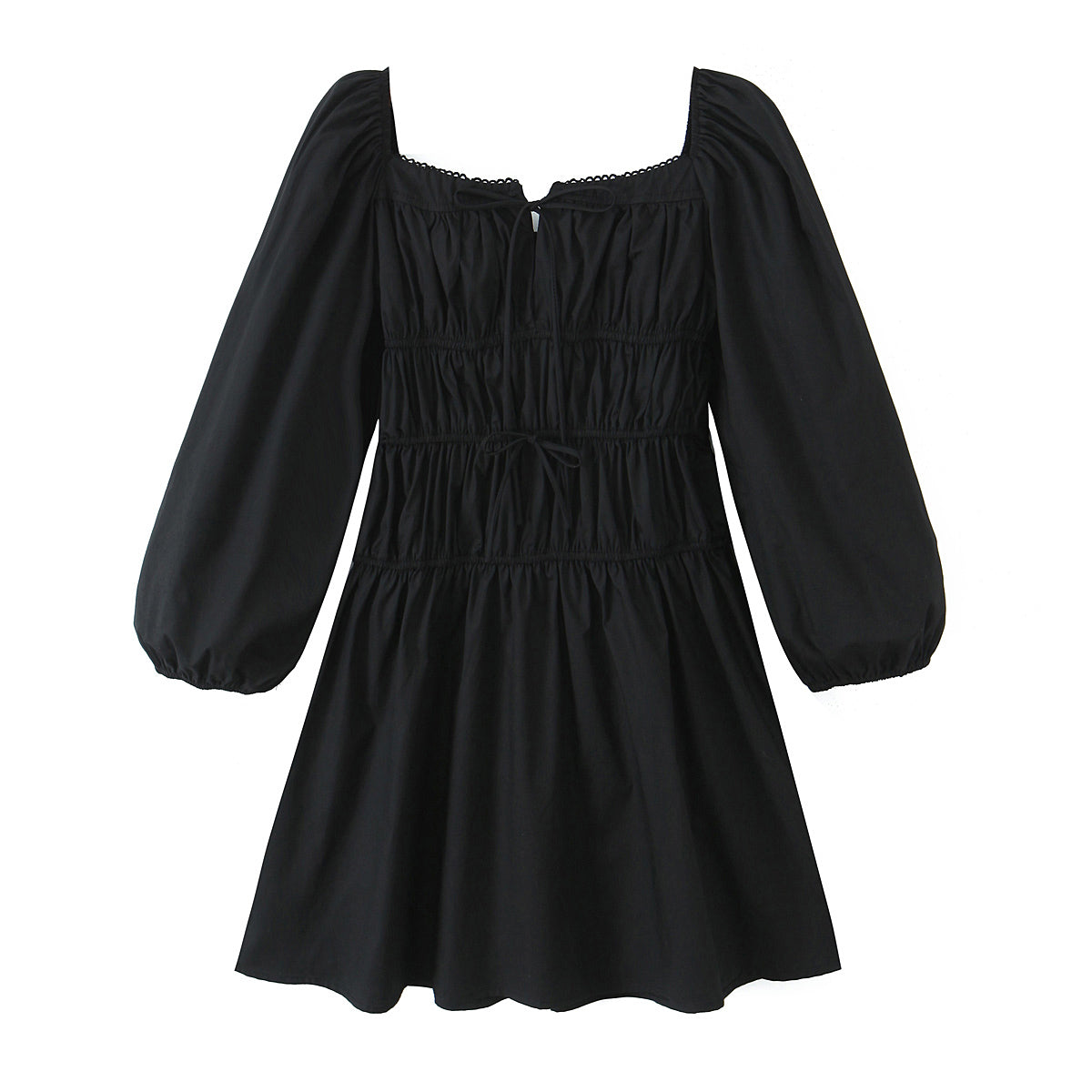 Elastic Pleated Waist Tight Dress