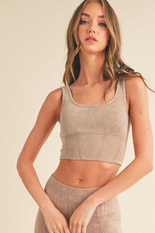 Ultra-Comfort Ribbed Sports Bra