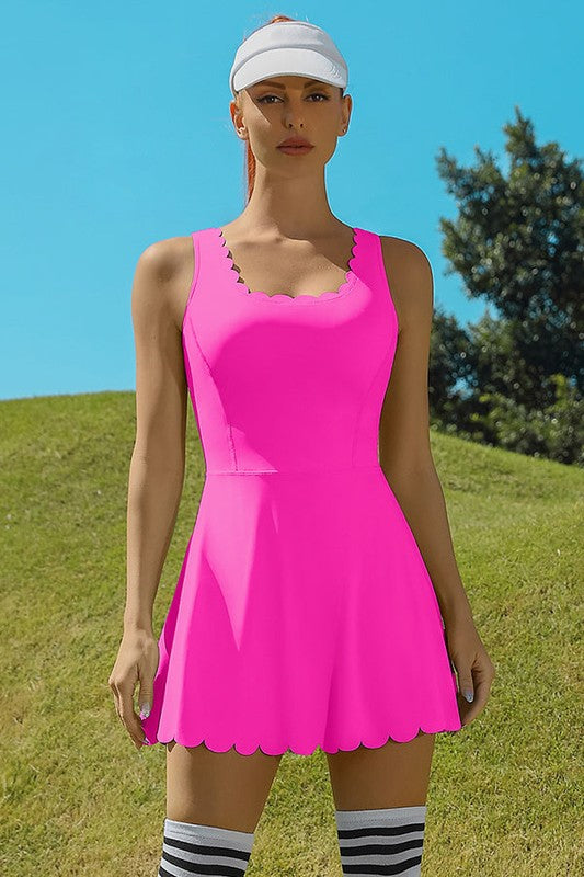 Golf Tennis Dress with Shorts Pocket
