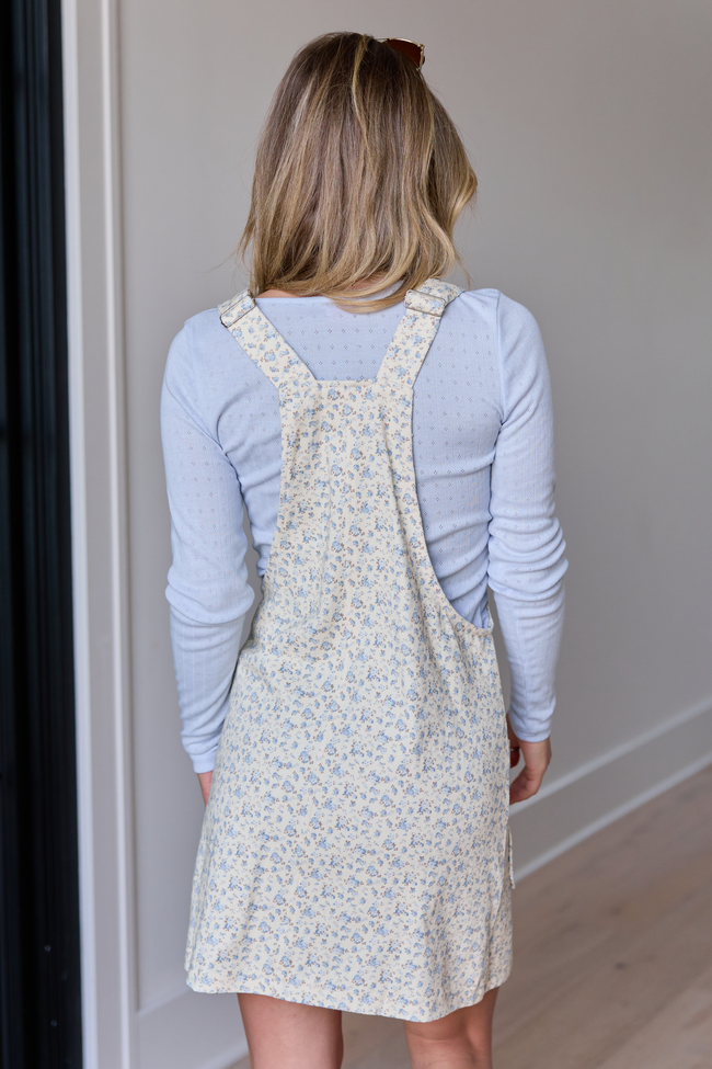 Chase Blue Floral Overall Dress SALE