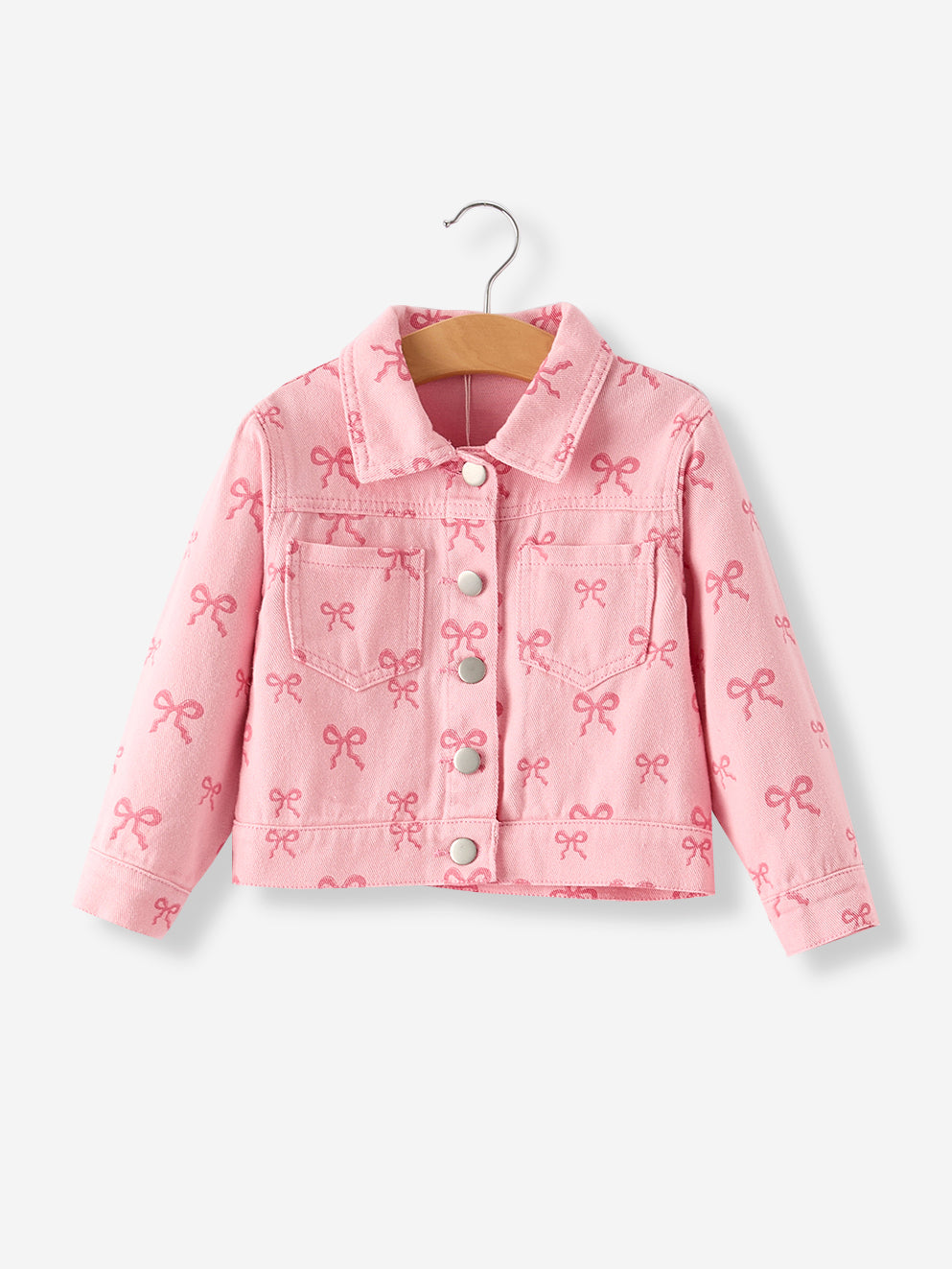 Pink Girls Denim Jacket