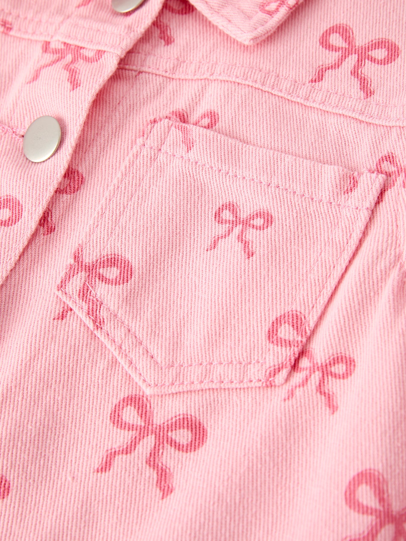 Pink Girls Denim Jacket
