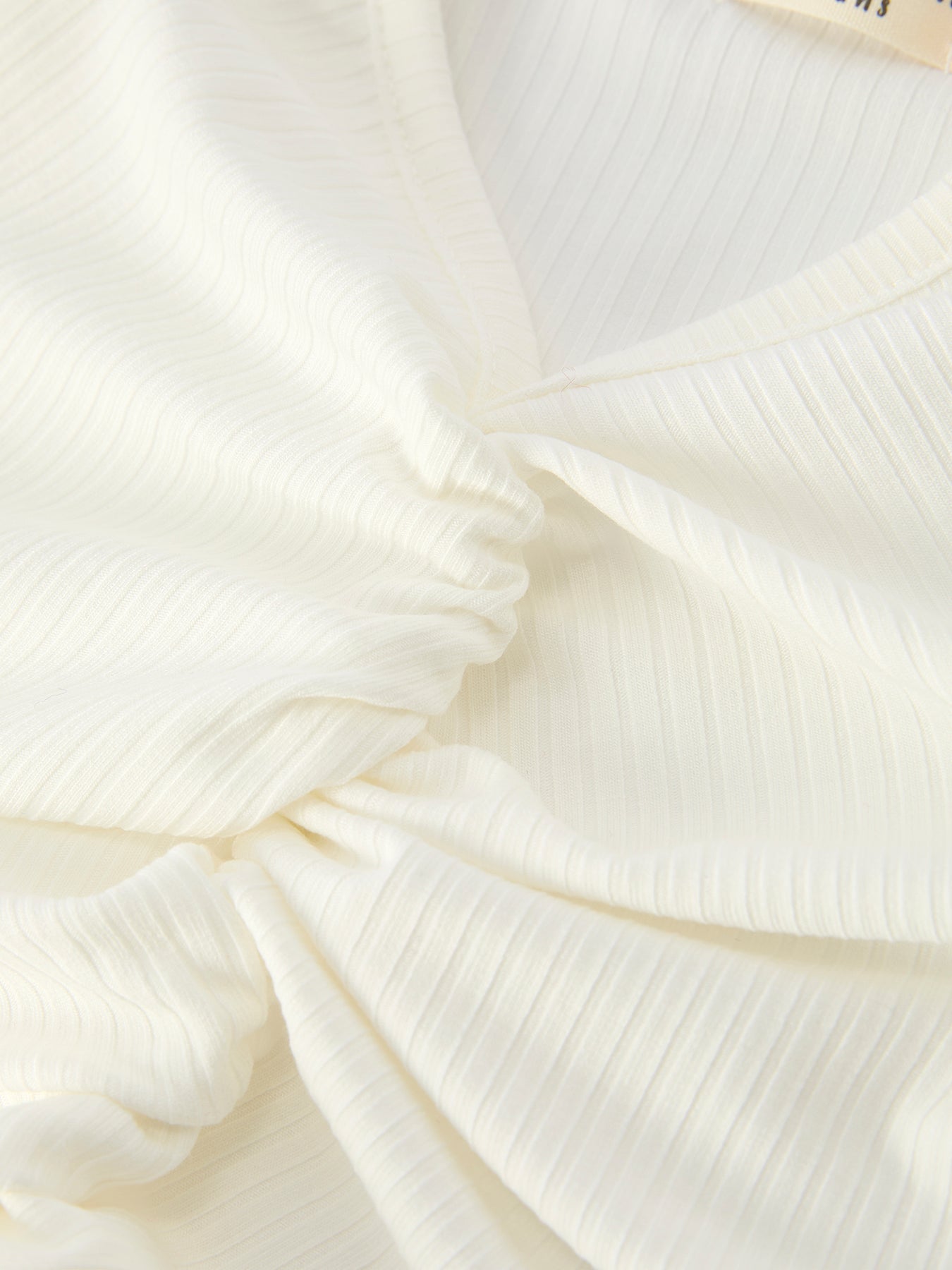 Daisy Set Ruched Tie Sleeve
