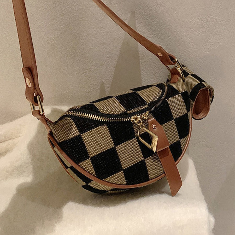 Checkerboard Chest Bag