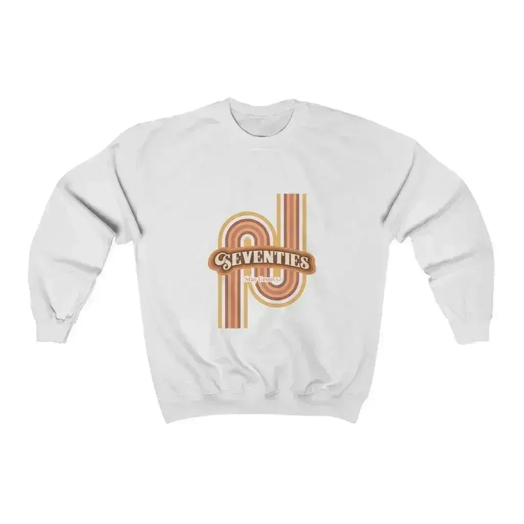 70's Retro Sweatshirt - Vintage Loose Fit Crewneck