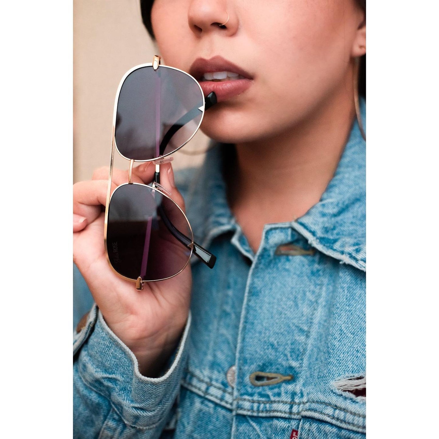 Gold/Gray- High Quality Unisex Aviator Sunglasses*