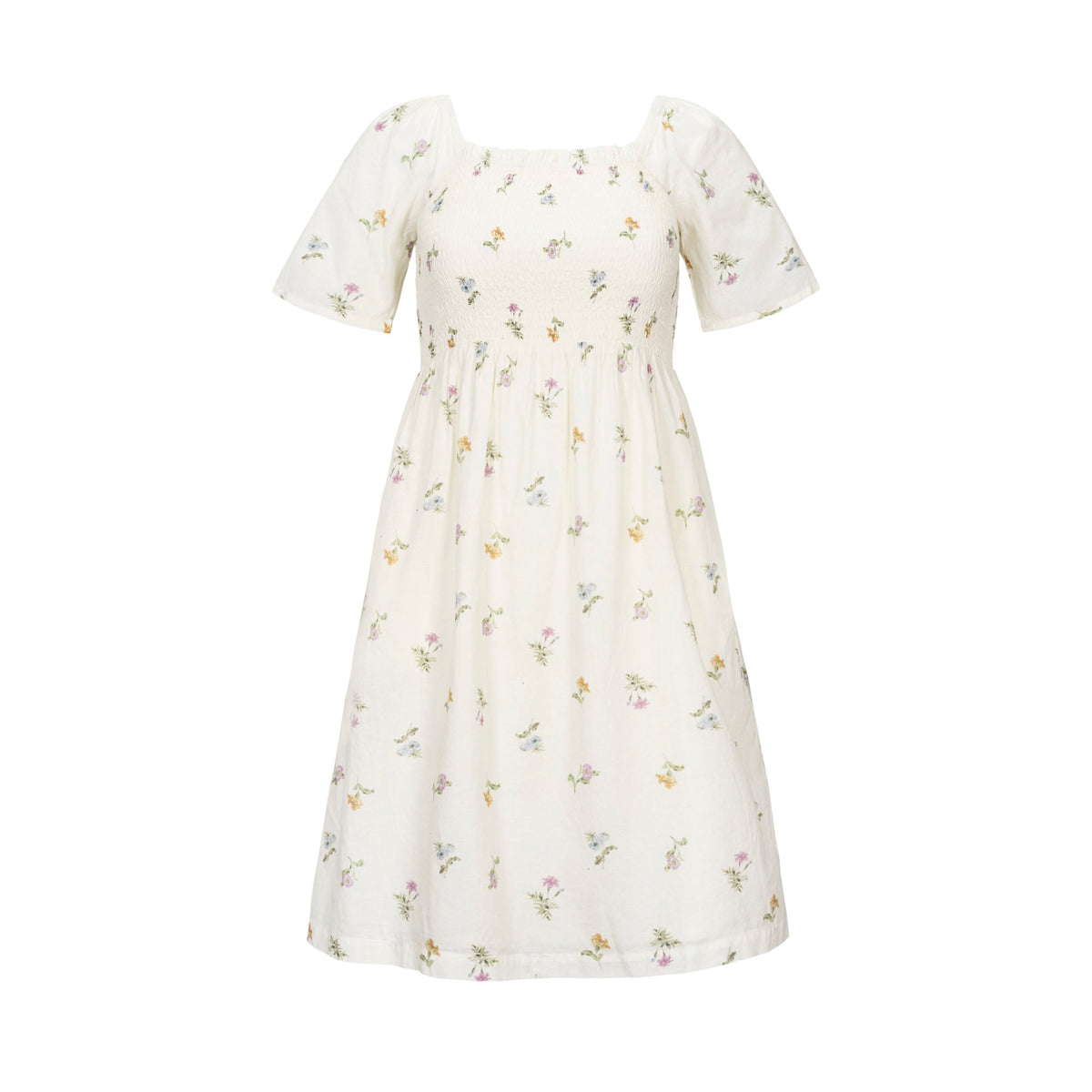 Organic Bell Sleeve Smocked Dress