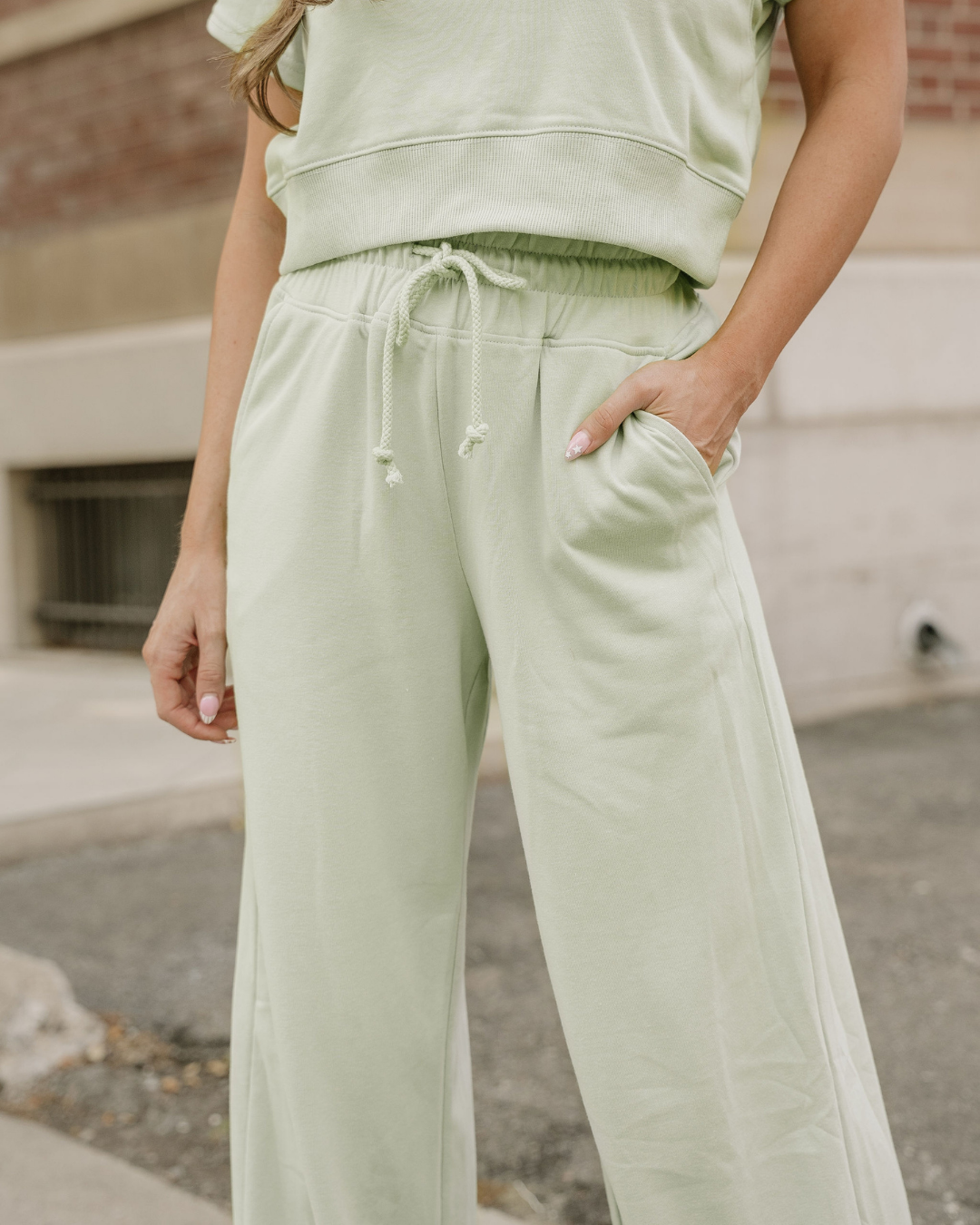 Lucy Wide Leg Pants 2pcs Outfit