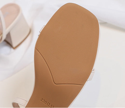 Open-toed Fairy Style Heel Sandal