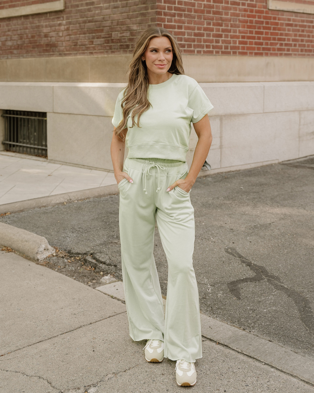 Lucy Wide Leg Pants 2pcs Outfit