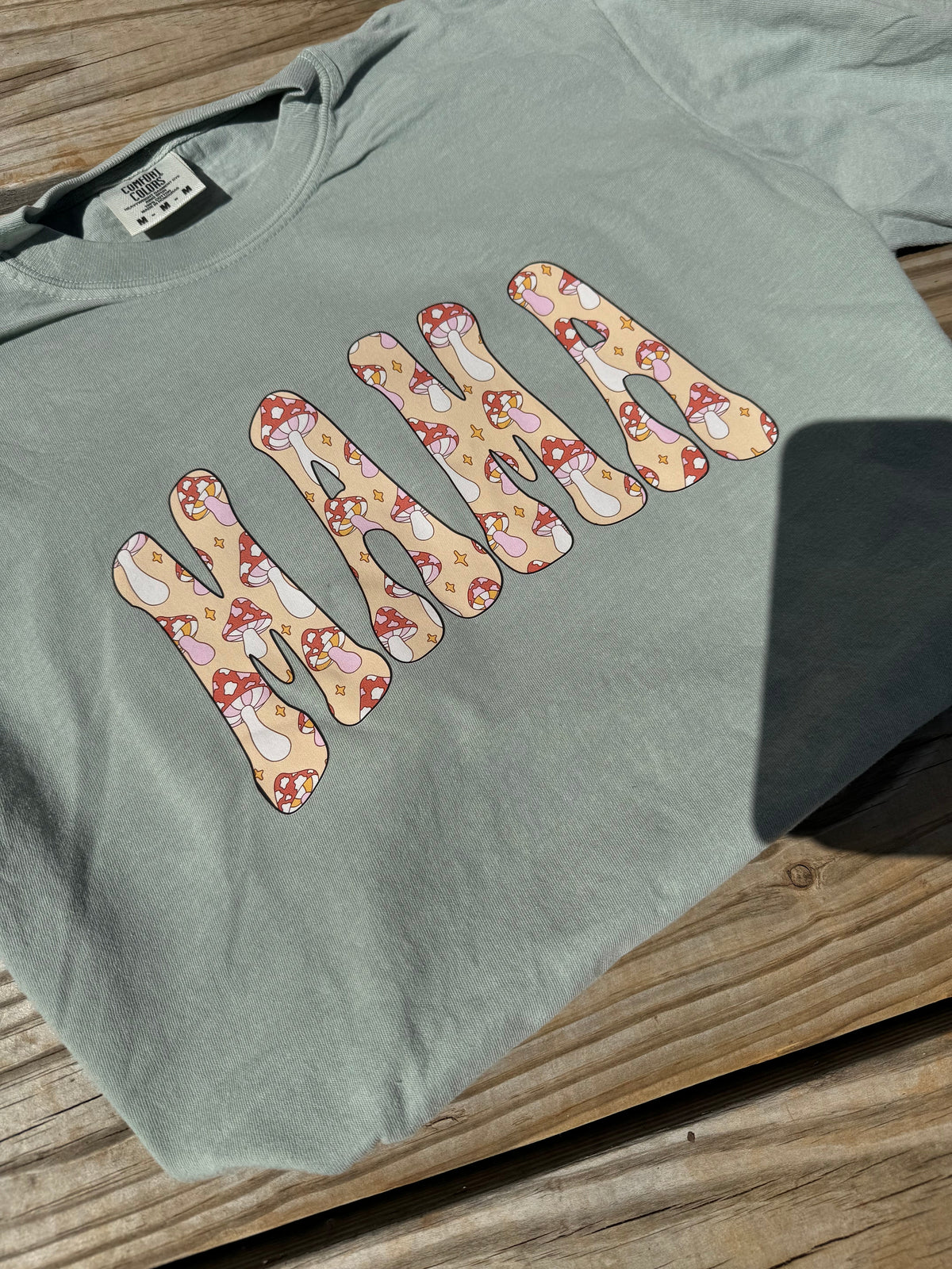 Mushroom Mama Comfort Colors Tee — Bay