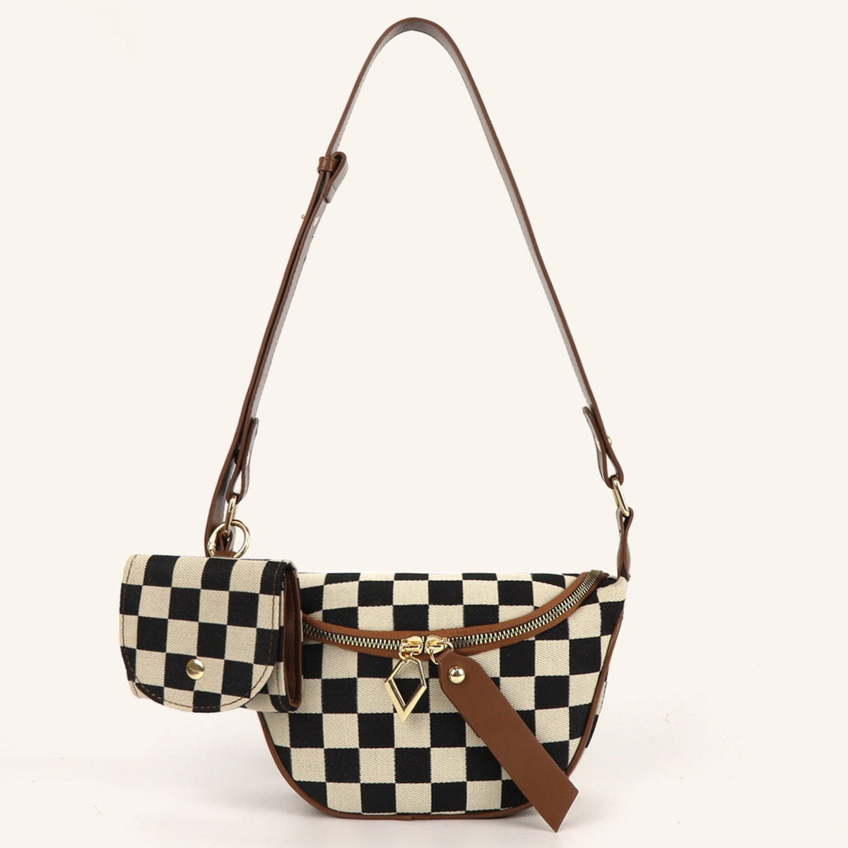 Checkerboard Chest Bag