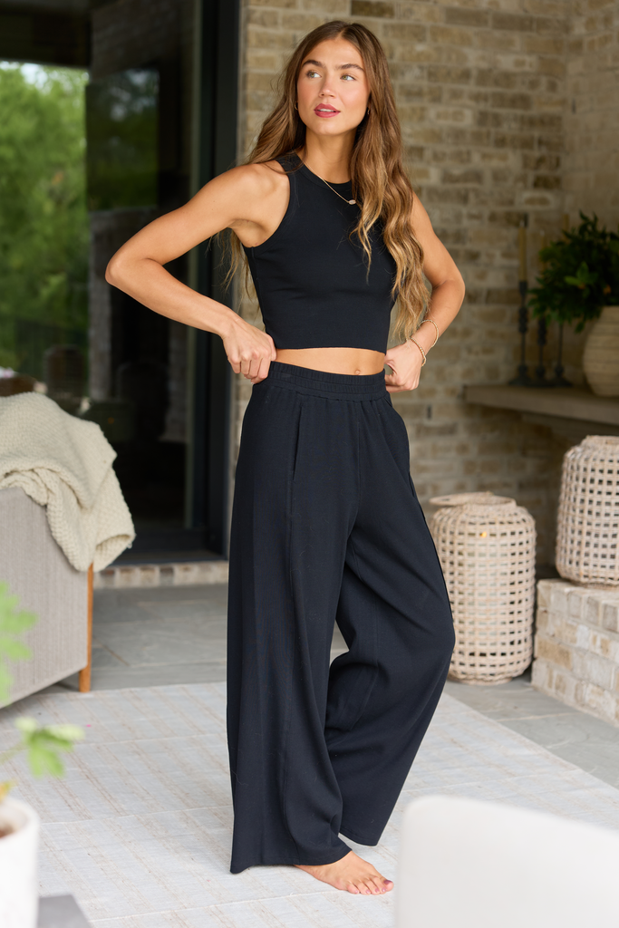Banks Black Wide Leg Pants