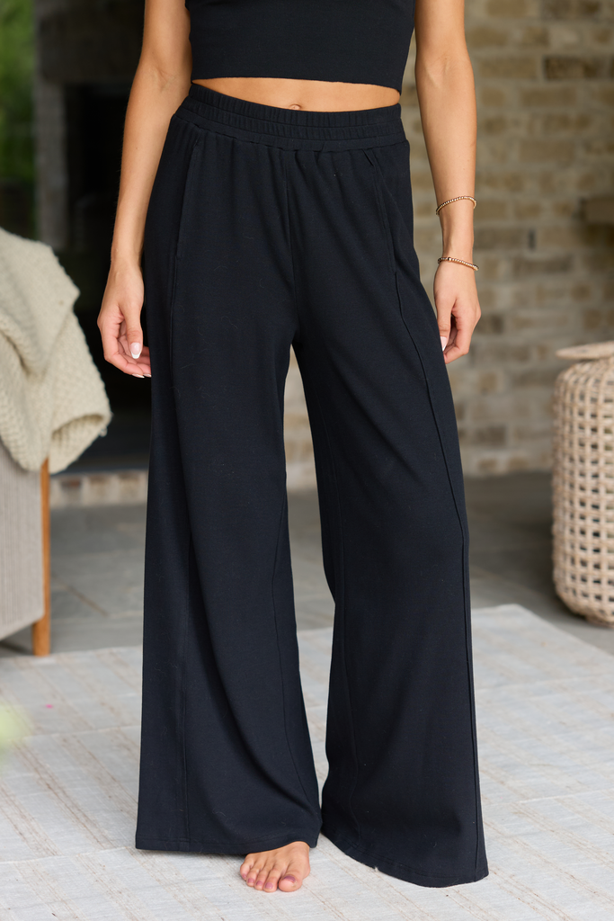 Banks Black Wide Leg Pants
