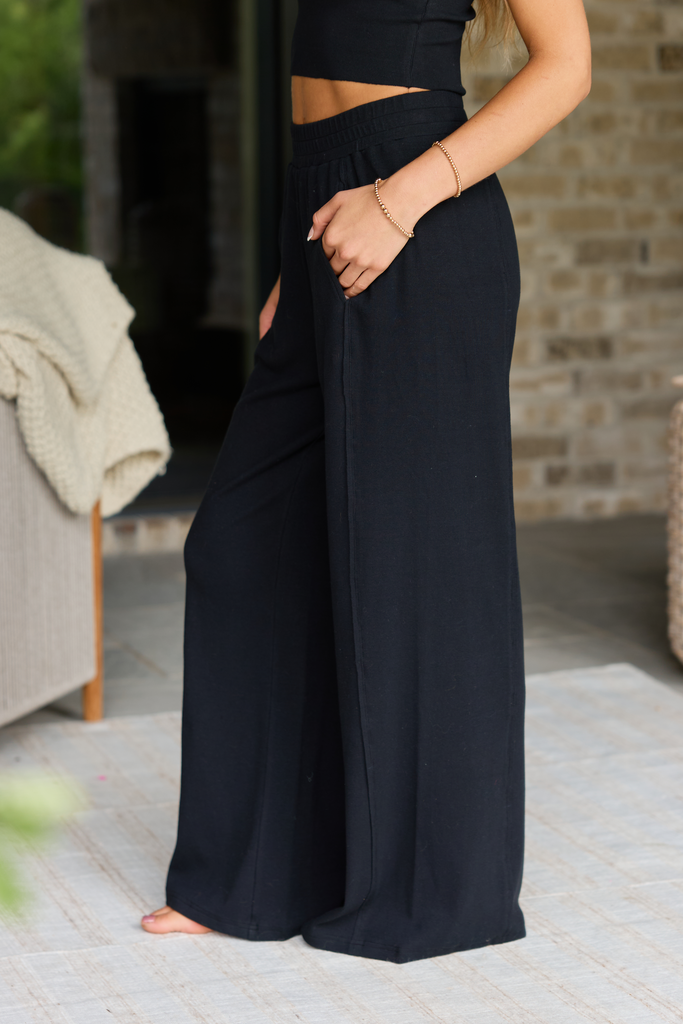 Banks Black Wide Leg Pants