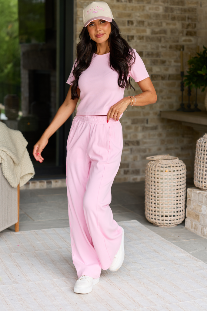 Banks Pink Wide Leg Pants