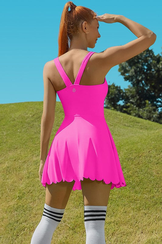 Golf Tennis Dress with Shorts Pocket