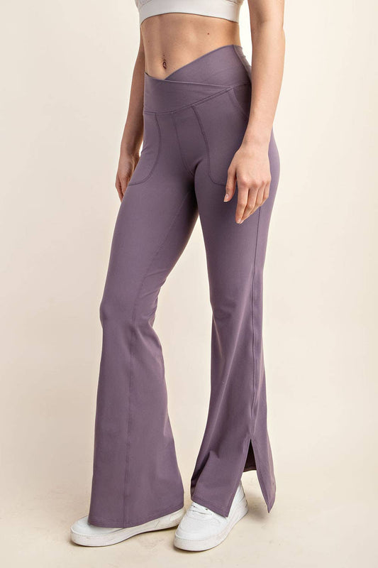 Flared Yoga Pants With Pockets