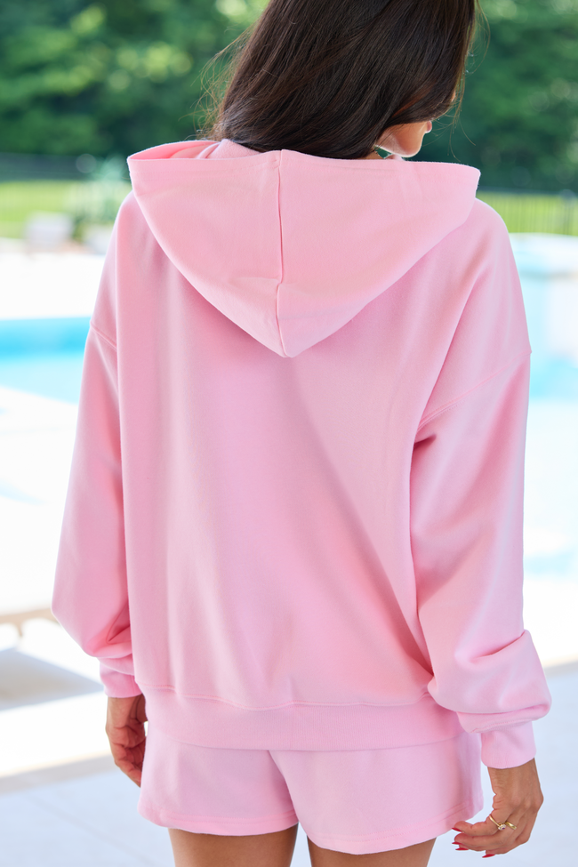 Mama Block Light Pink Graphic Hoodie