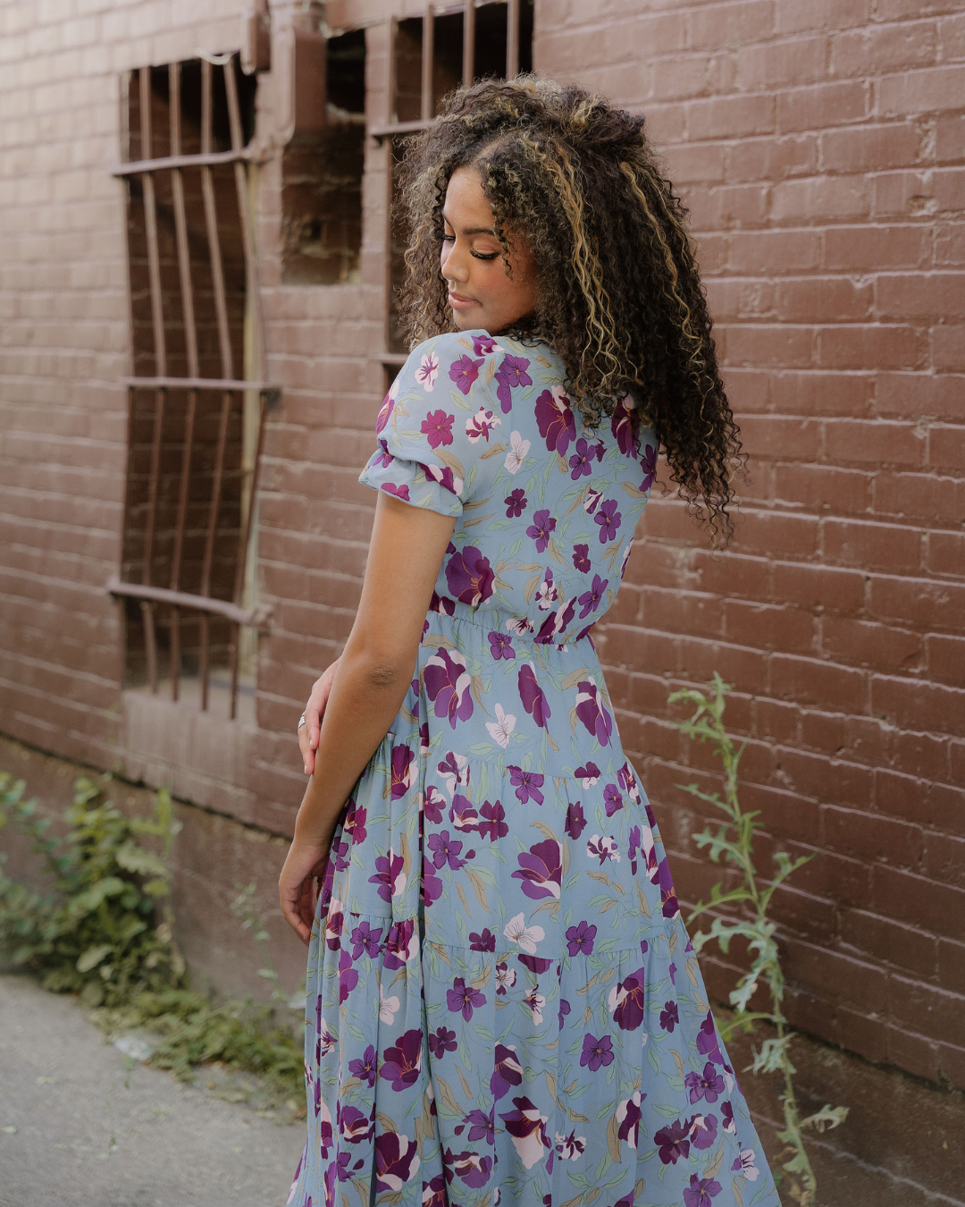 Haisley V Neck Short Sleeve Maxi Dress