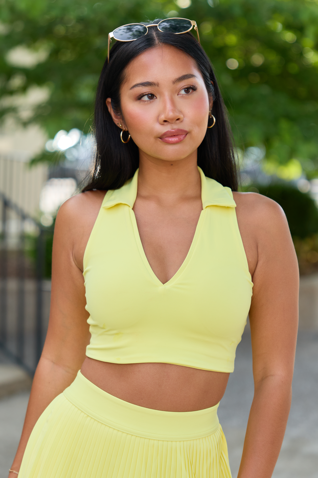 Sweet Strides Beam Yellow Open Back Brami