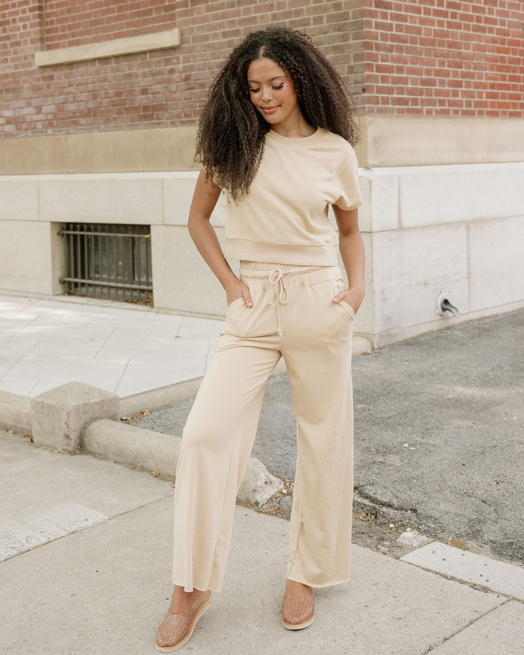 Lucy Wide Leg Pants 2pcs Outfit