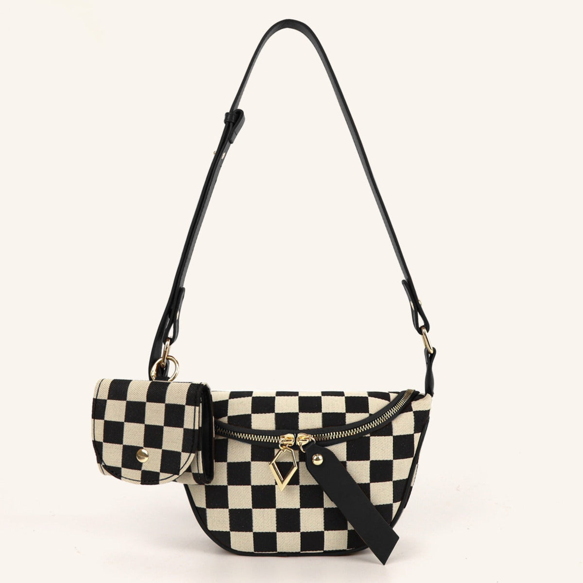 Checkerboard Chest Bag