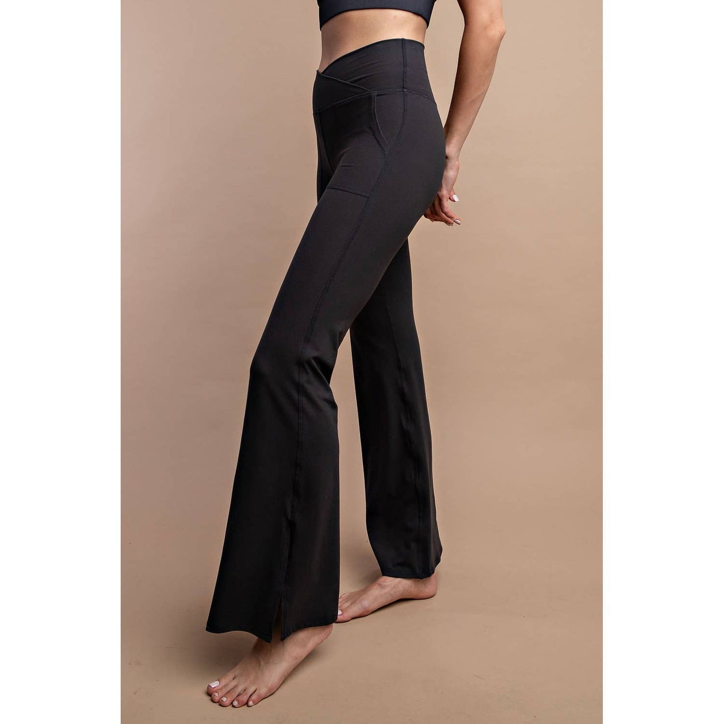 Flared Yoga Pants With Pockets