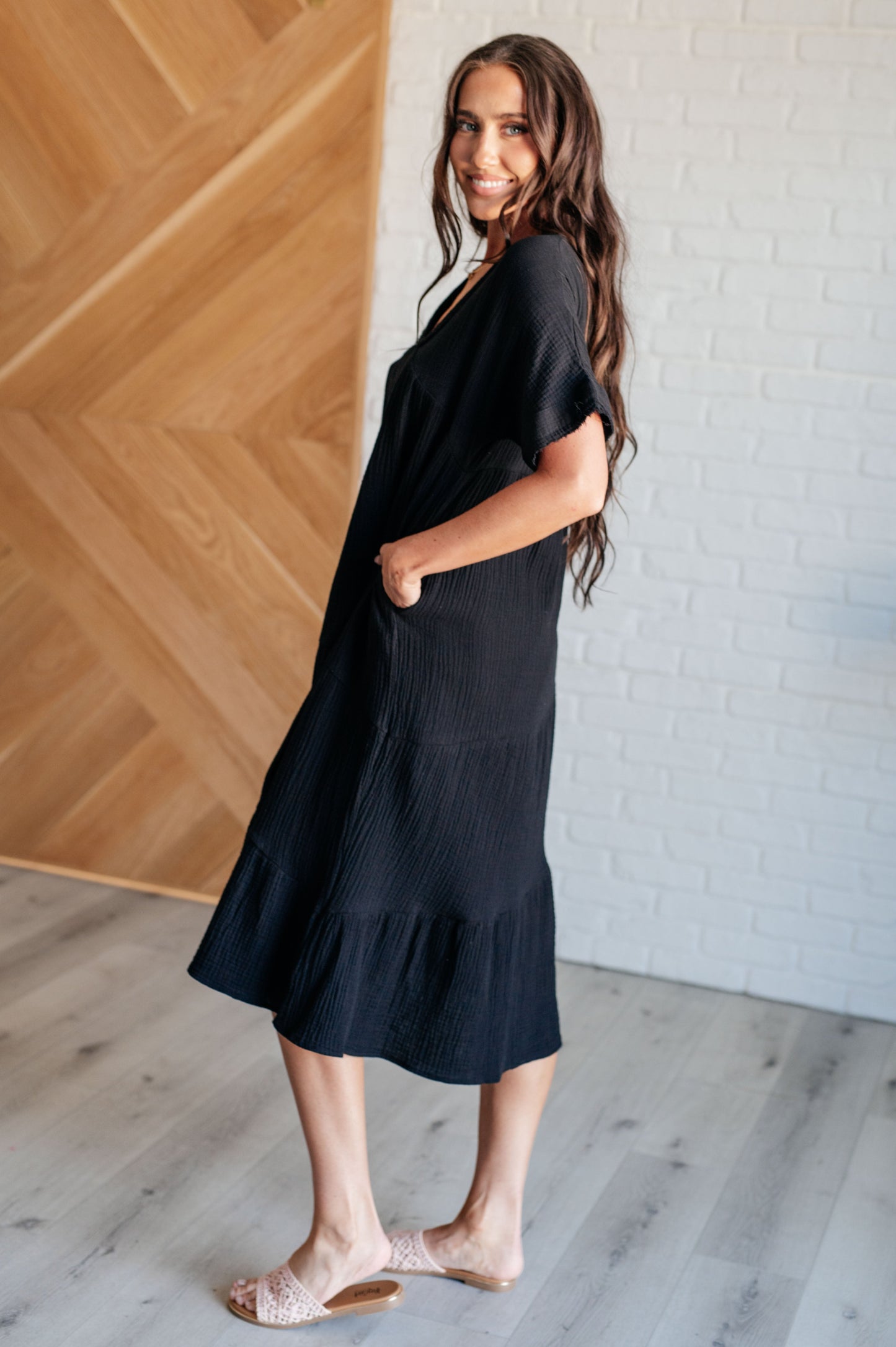 Sometimes I'm Modest Dress in Black