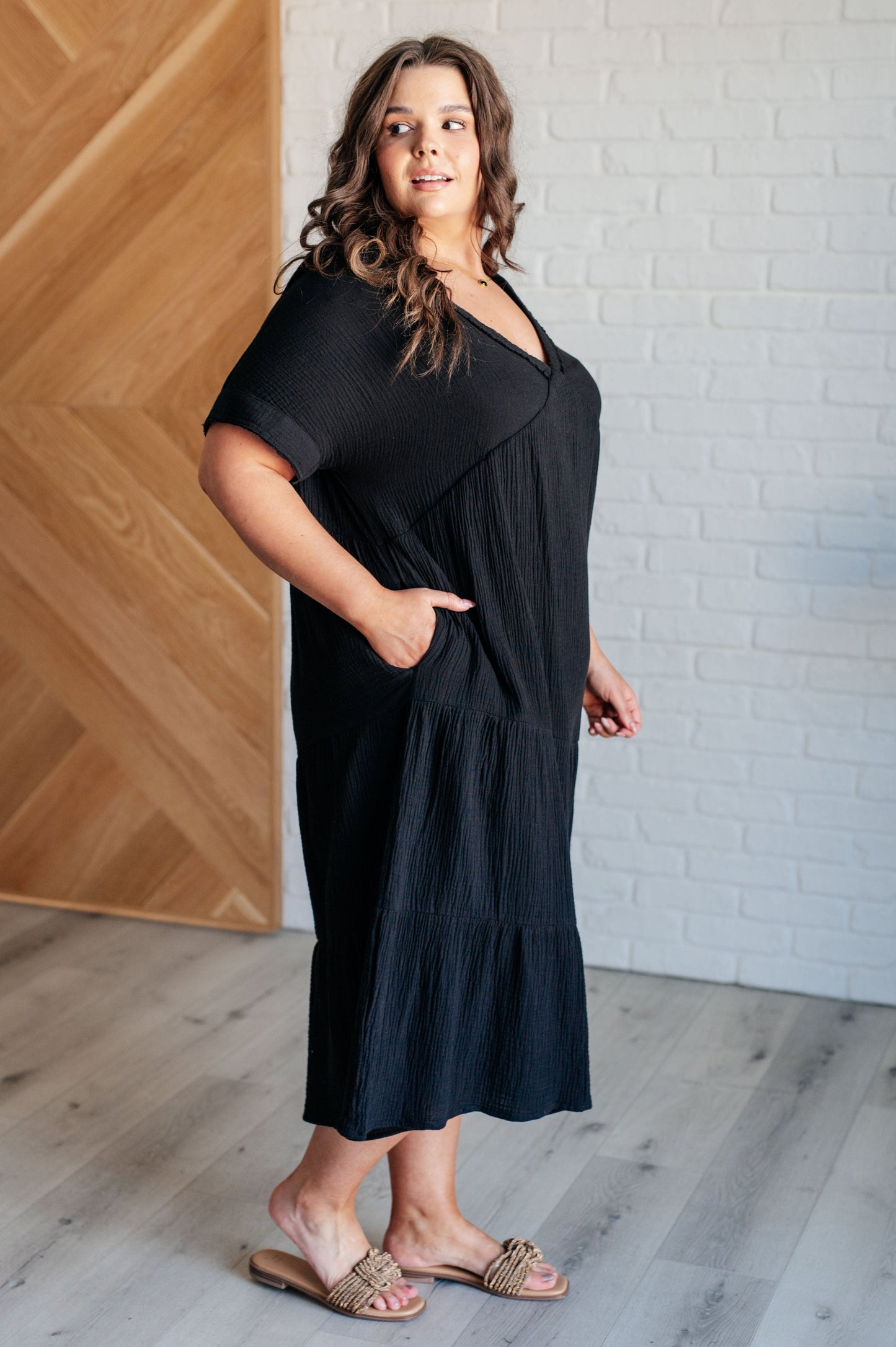 Sometimes I'm Modest Dress in Black