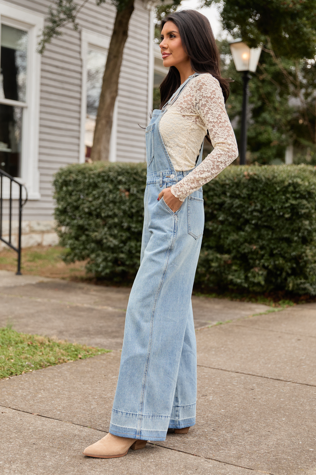 Nicole Medium Wash Overalls SALE