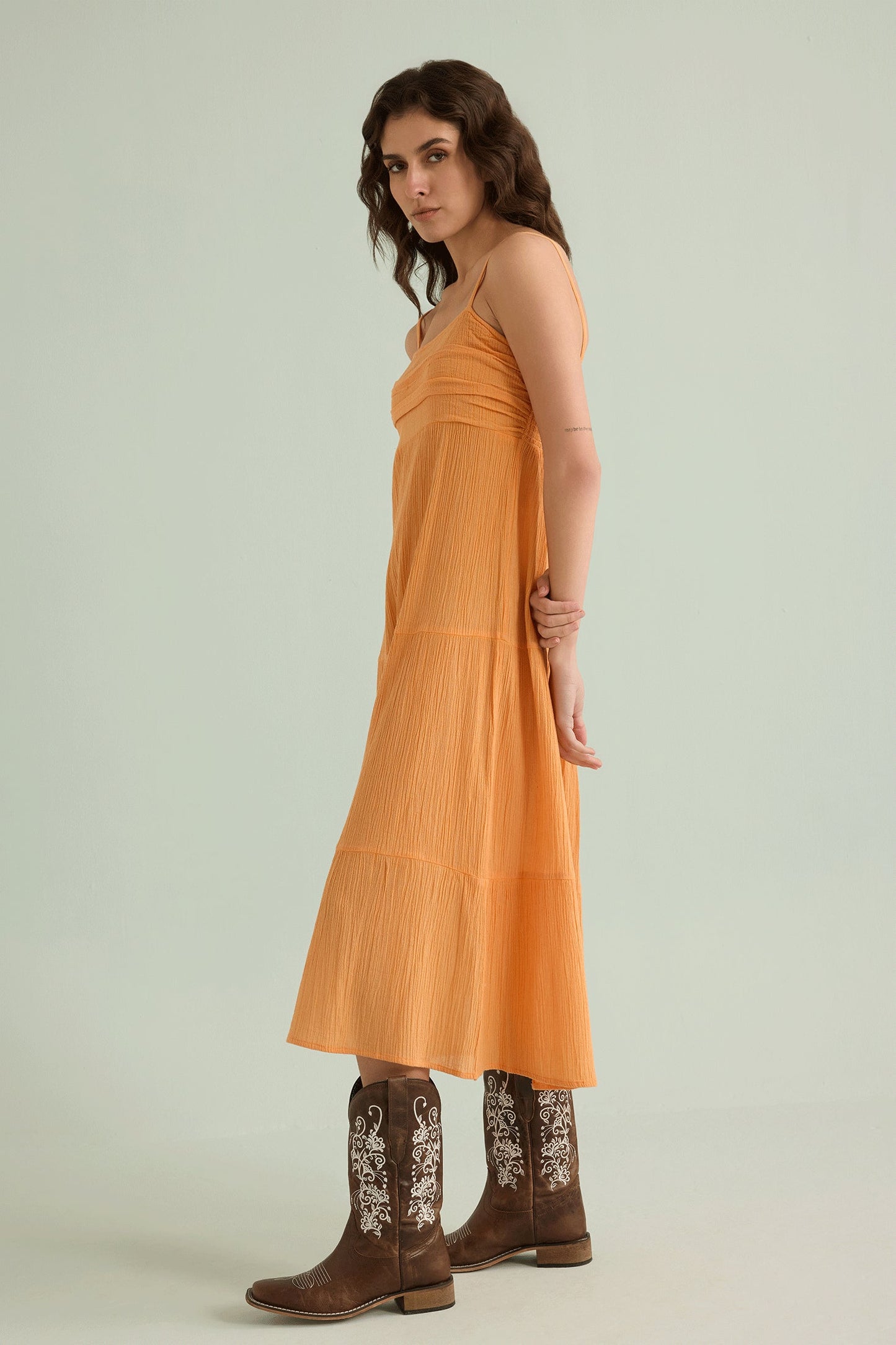Olivia's Dream Dress Cotton In Orange
