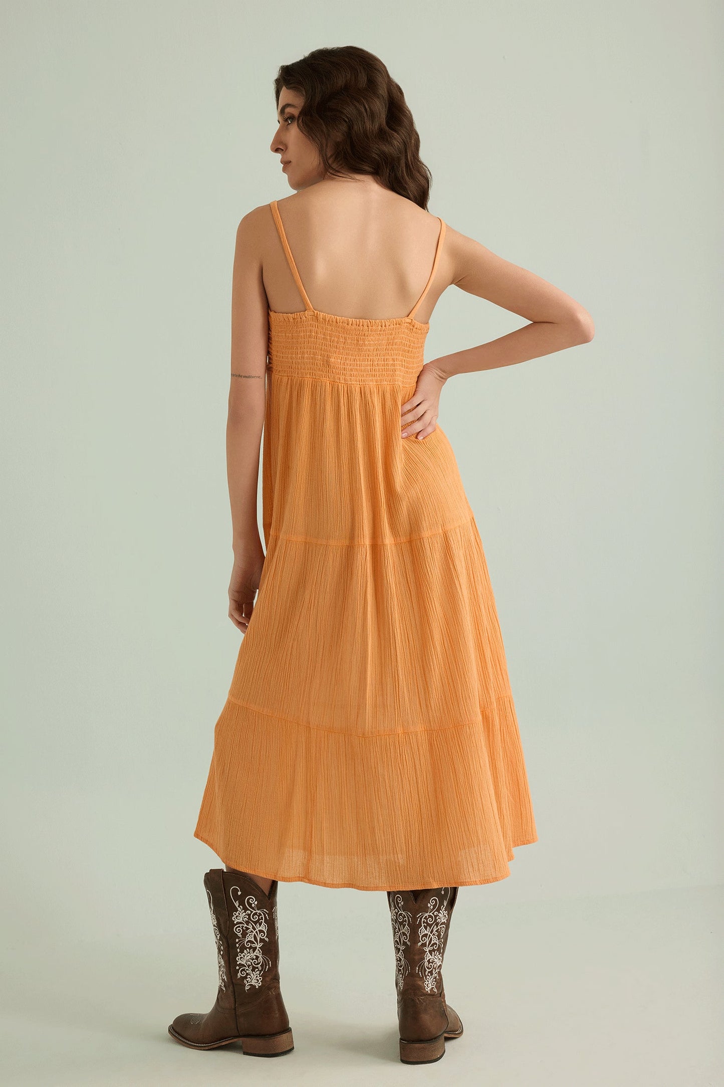 Olivia's Dream Dress Cotton In Orange
