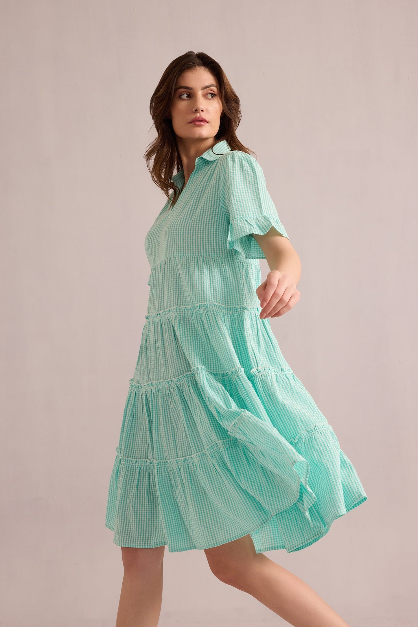 Aubrey's Gentle Morning Dress Cotton In Sky Blue