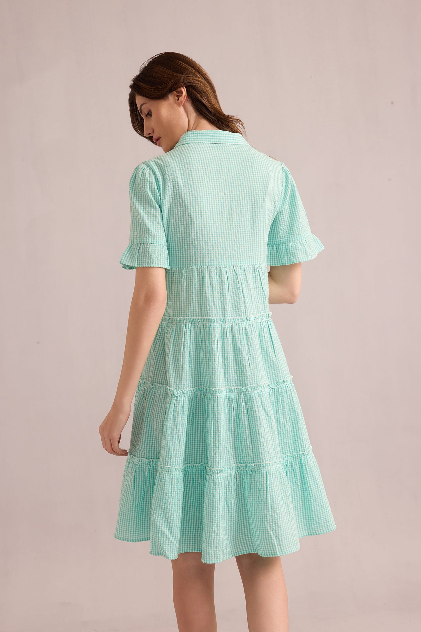 Aubrey's Gentle Morning Dress Cotton In Sky Blue