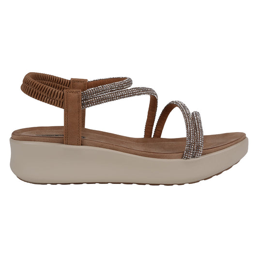 Emory Gold Embellished Wedge Sandals