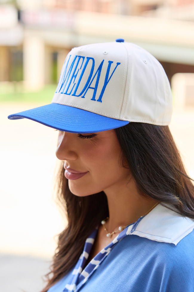 It's Gameday Royal Blue Embroidered Trucker Hat
