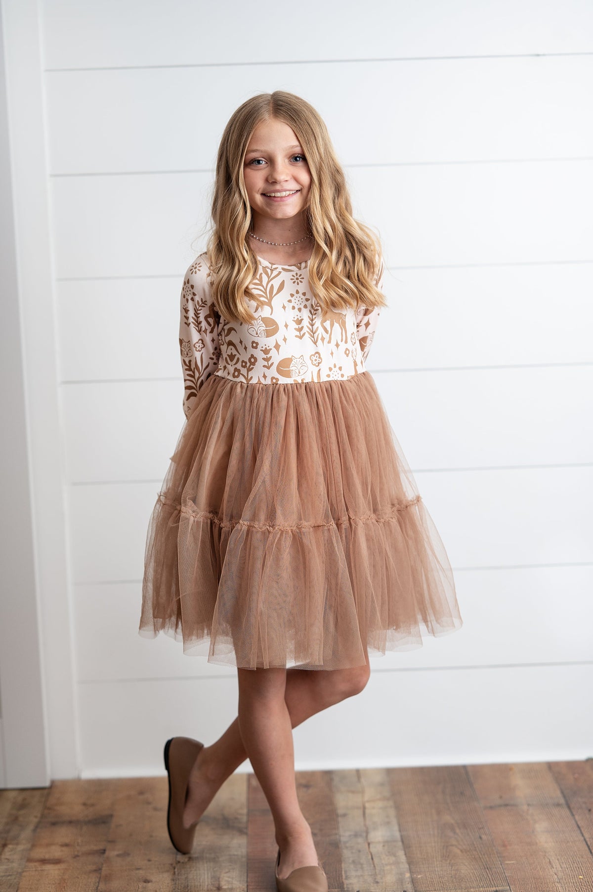 Woodland Deer Tulle Dress