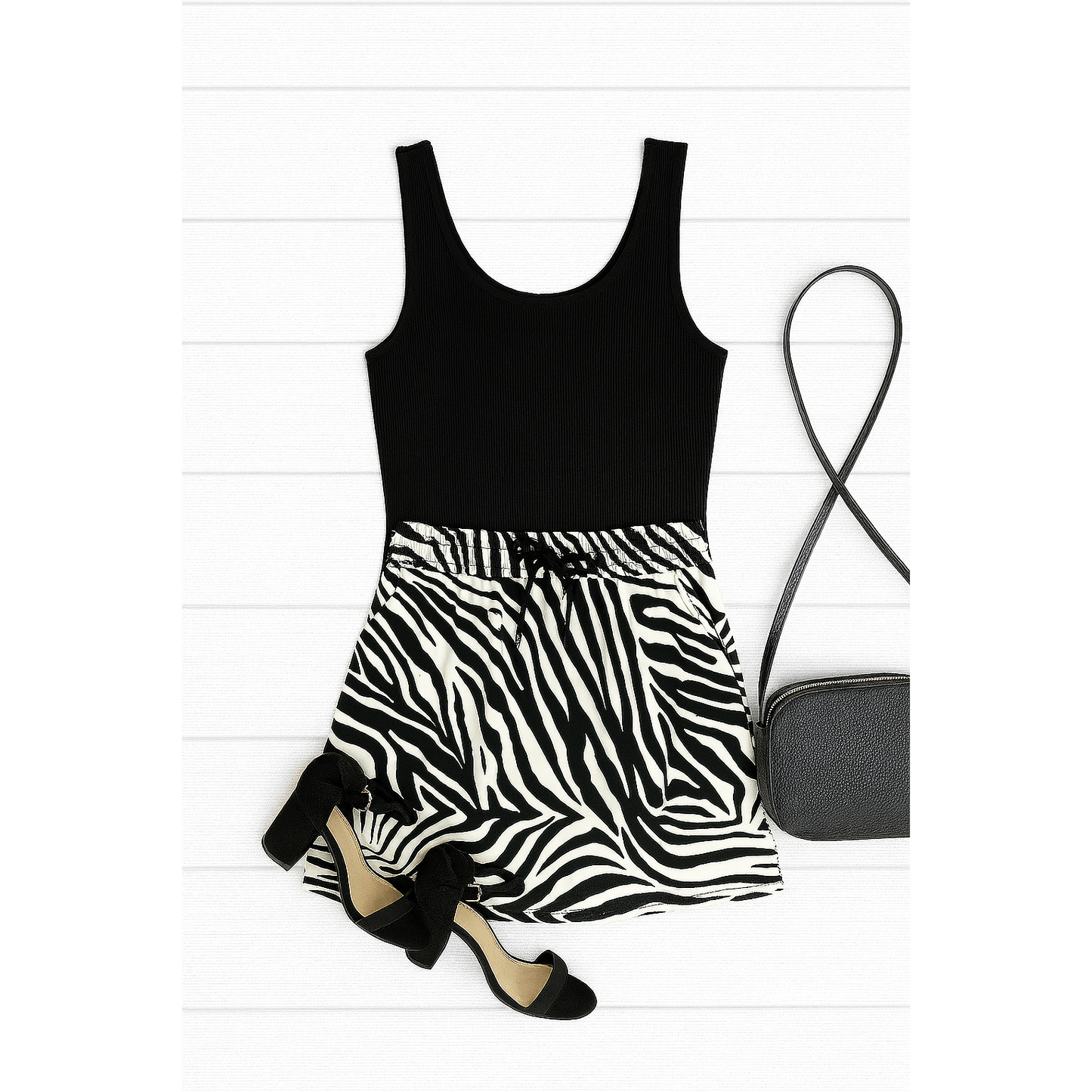 Zoe - Zebra Print Jogger Skirt