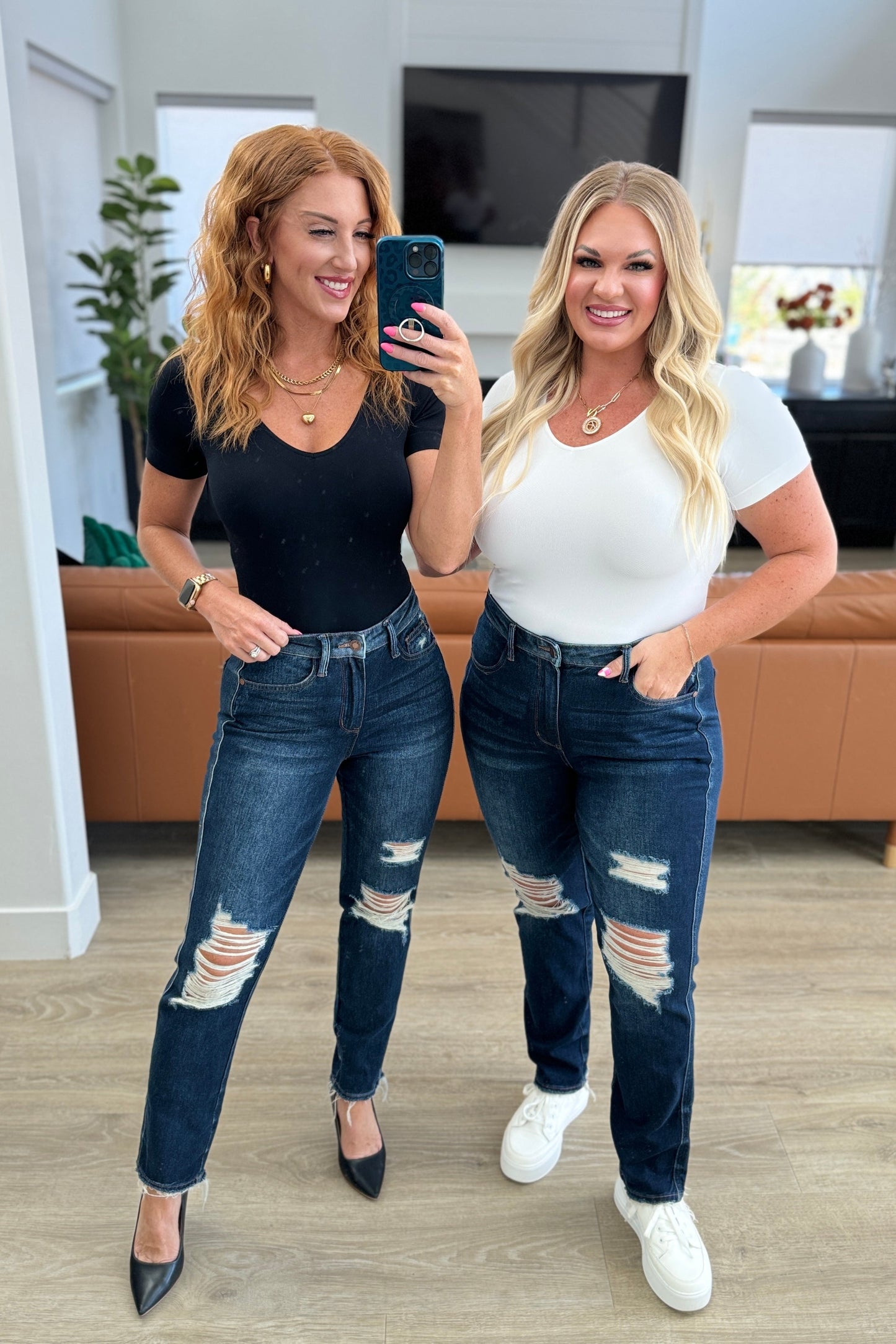 The Perfect Fit High Rise Straight Jeans